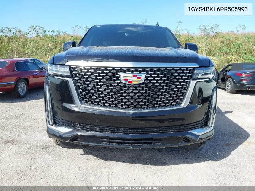 2023 Cadillac Escalade 4Wd Premium Luxury VIN: 1GYS4BKL6PR505993 Lot: 40764281