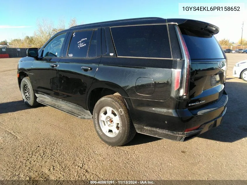 2023 Cadillac Escalade 4Wd Sport VIN: 1GYS4EKL6PR158652 Lot: 40861091