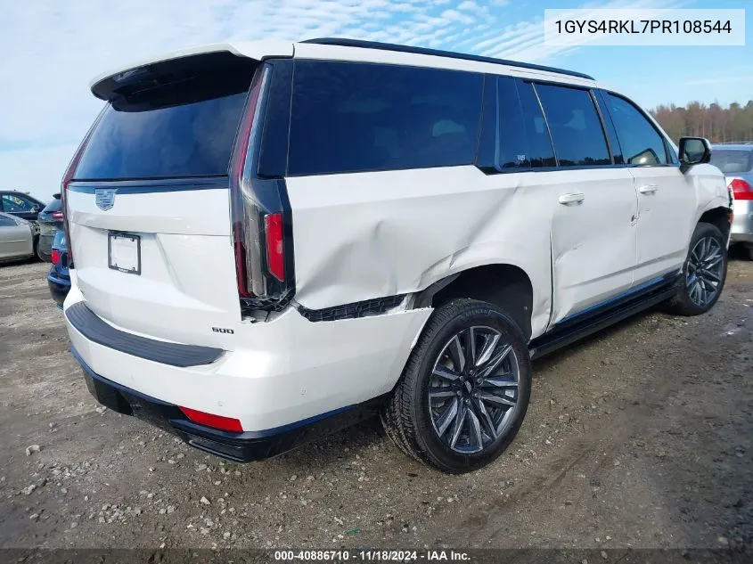 2023 Cadillac Escalade Esv Sport Platinum VIN: 1GYS4RKL7PR108544 Lot: 40886710