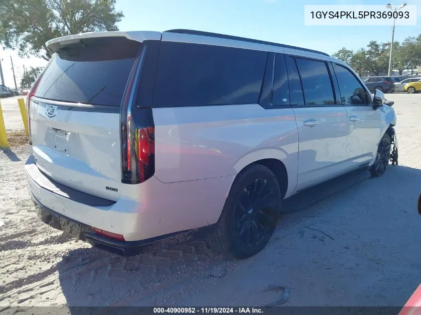 2023 Cadillac Escalade Esv 4Wd Sport VIN: 1GYS4PKL5PR369093 Lot: 40900952