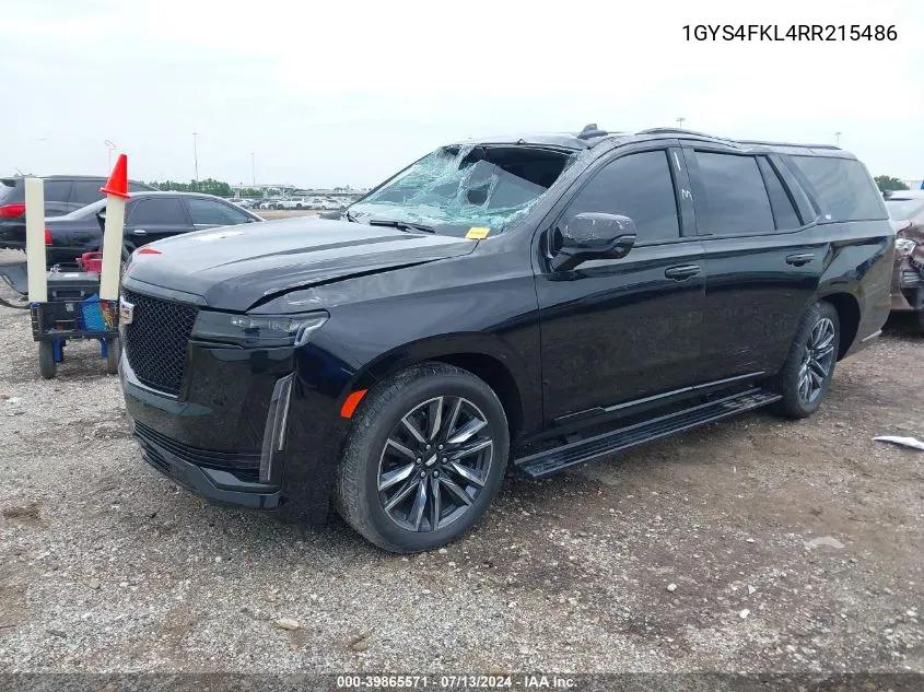 1GYS4FKL4RR215486 2024 Cadillac Escalade 4Wd Sport