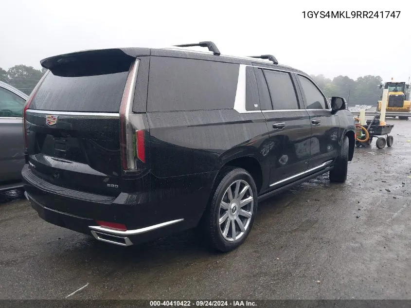 2024 Cadillac Escalade Esv Esv Premium Luxury Platin VIN: 1GYS4MKL9RR241747 Lot: 40410422