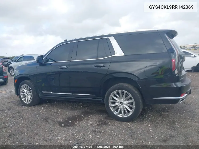 2024 Cadillac Escalade 4Wd Premium Luxury VIN: 1GYS4CKL9RR142369 Lot: 40777106