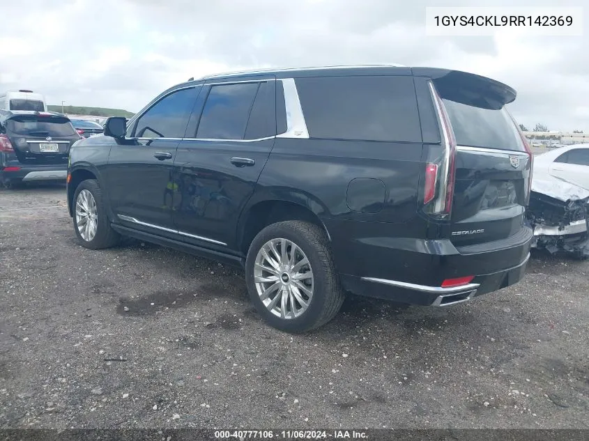 2024 Cadillac Escalade 4Wd Premium Luxury VIN: 1GYS4CKL9RR142369 Lot: 40777106