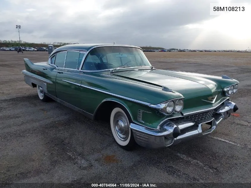 1958 Cadillac Fleetwood VIN: 58M108213 Lot: 40784564