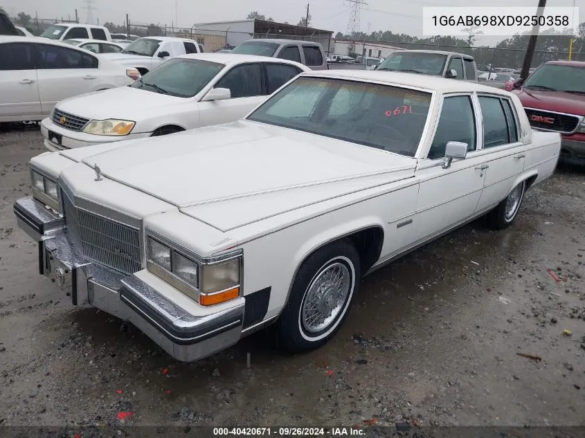 1983 Cadillac Fleetwood Brougham VIN: 1G6AB698XD9250358 Lot: 40420671