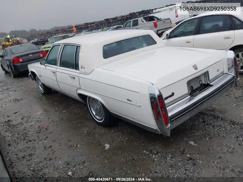 1983 Cadillac Fleetwood Brougham VIN: 1G6AB698XD9250358 Lot: 40420671