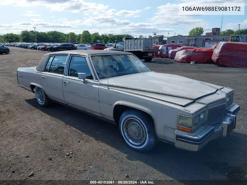 1984 Cadillac Fleetwood Brougham VIN: 1G6AW6988E9081172 Lot: 40153061