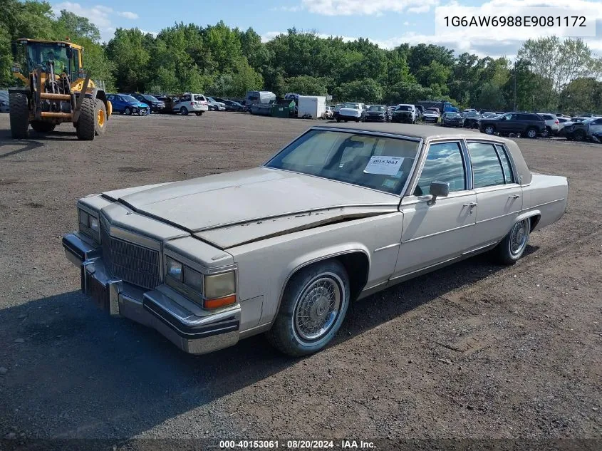 1G6AW6988E9081172 1984 Cadillac Fleetwood Brougham