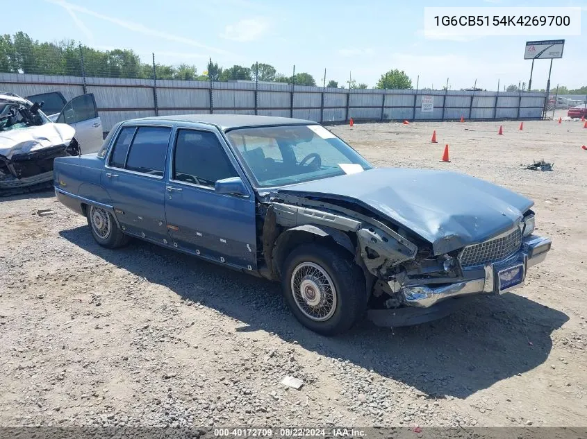 1989 Cadillac Fleetwood VIN: 1G6CB5154K4269700 Lot: 40172709