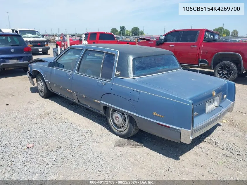 1989 Cadillac Fleetwood VIN: 1G6CB5154K4269700 Lot: 40172709