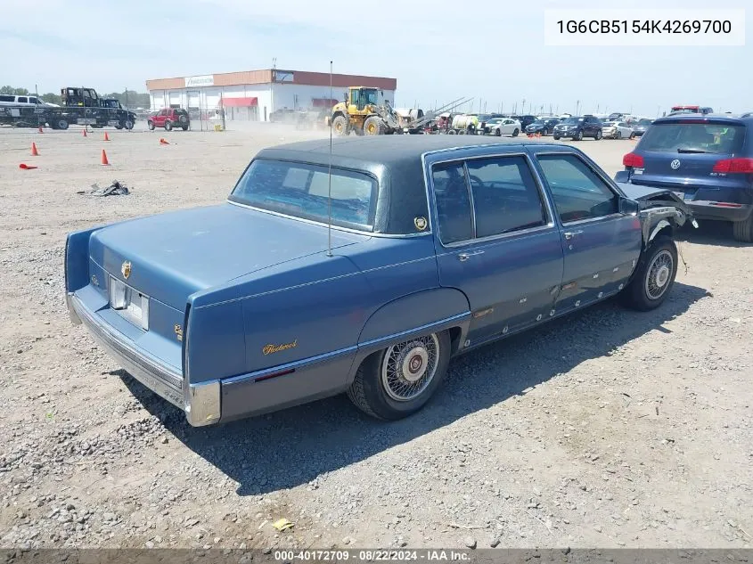 1989 Cadillac Fleetwood VIN: 1G6CB5154K4269700 Lot: 40172709