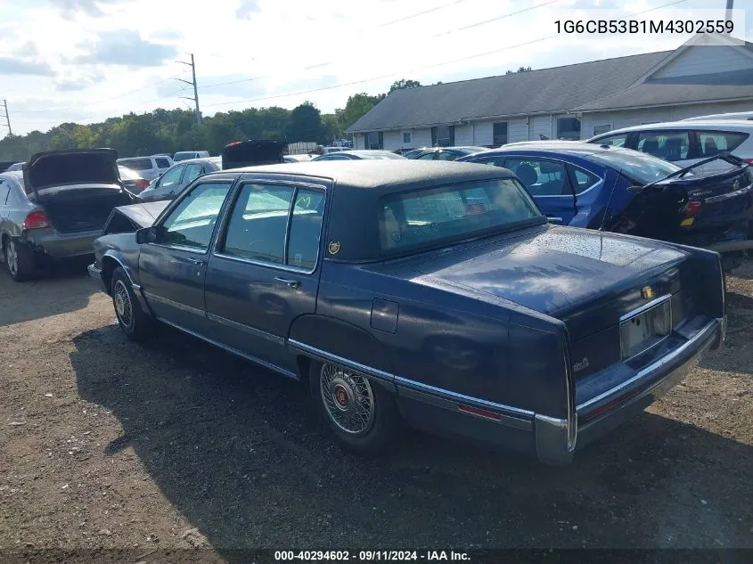 1G6CB53B1M4302559 1991 Cadillac Fleetwood