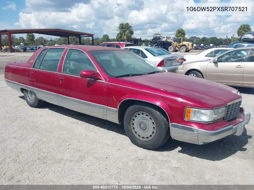 1995 Cadillac Fleetwood Brougham VIN: 1G6DW52PXSR707521 Lot: 40512778