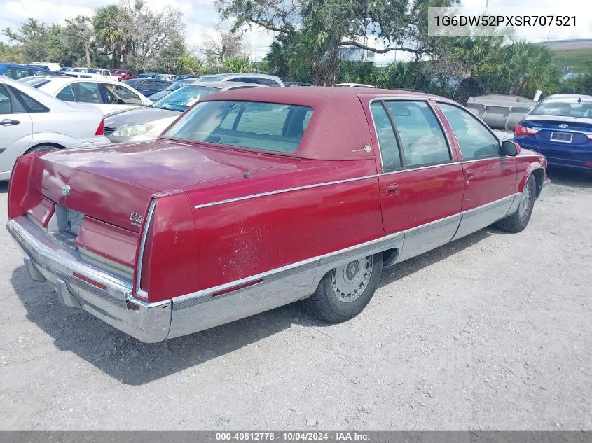 1995 Cadillac Fleetwood Brougham VIN: 1G6DW52PXSR707521 Lot: 40512778