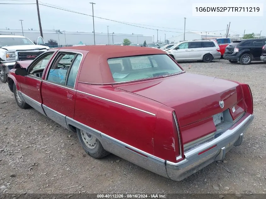 1996 Cadillac Fleetwood Brougham VIN: 1G6DW52P7TR711219 Lot: 40112326