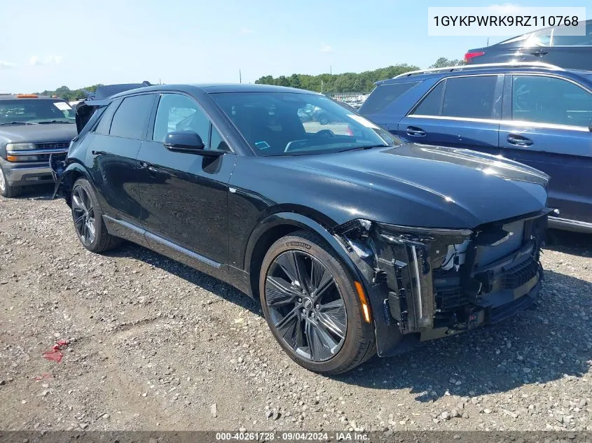 2024 Cadillac Lyriq Sport W/1Sk VIN: 1GYKPWRK9RZ110768 Lot: 40261728