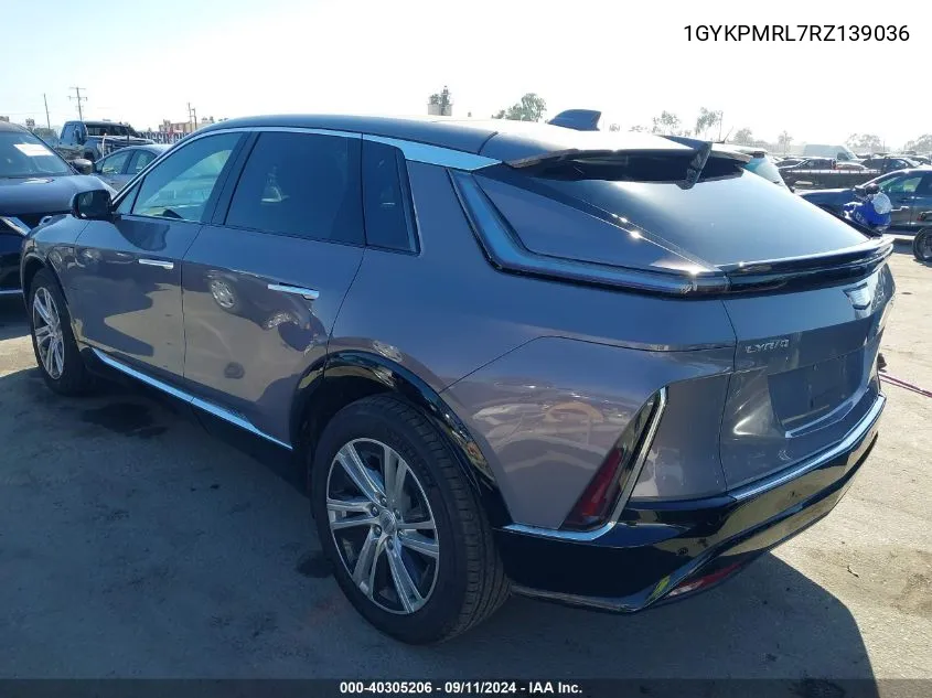 2024 Cadillac Lyriq Tech W/1Sa VIN: 1GYKPMRL7RZ139036 Lot: 40305206