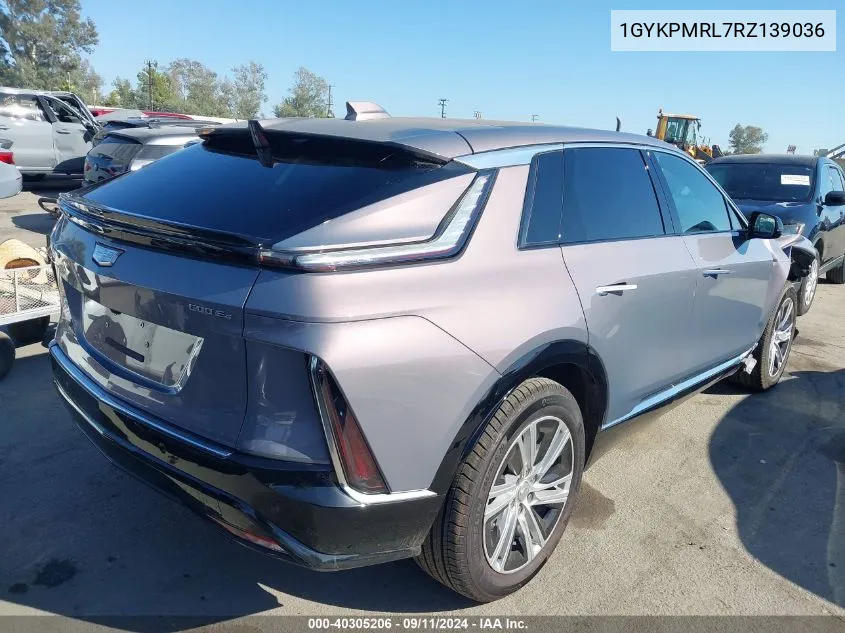 2024 Cadillac Lyriq Tech W/1Sa VIN: 1GYKPMRL7RZ139036 Lot: 40305206