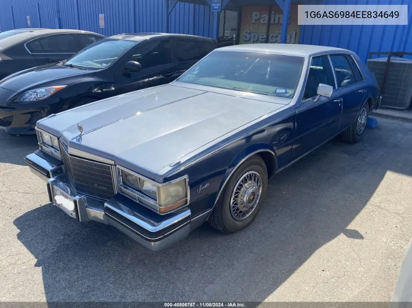 1984 Cadillac Seville VIN: 1G6AS6984EE834649 Lot: 40806767