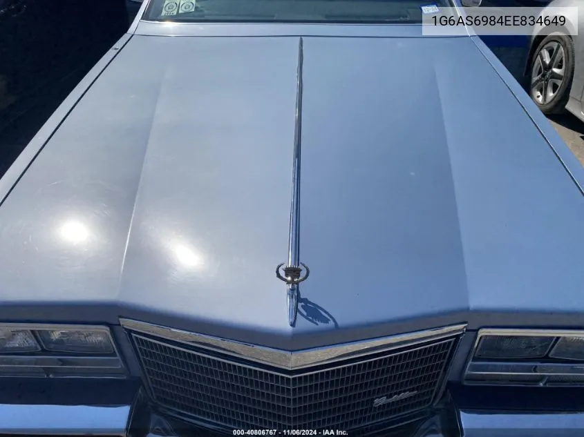 1984 Cadillac Seville VIN: 1G6AS6984EE834649 Lot: 40806767