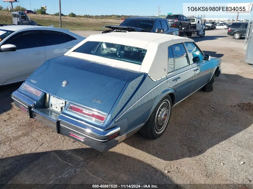 1985 Cadillac Seville VIN: 1G6KS6980FE834055 Lot: 40867520