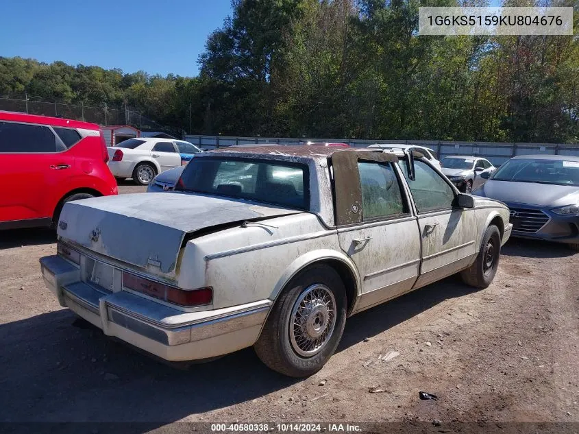 1989 Cadillac Seville VIN: 1G6KS5159KU804676 Lot: 40580338