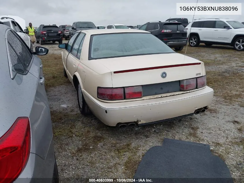 1992 Cadillac Seville Touring VIN: 1G6KY53BXNU838096 Lot: 40533999