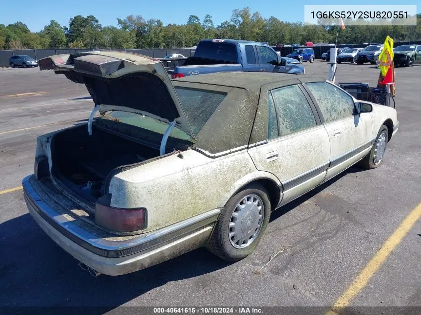 1995 Cadillac Seville Sls VIN: 1G6KS52Y2SU820551 Lot: 40641615