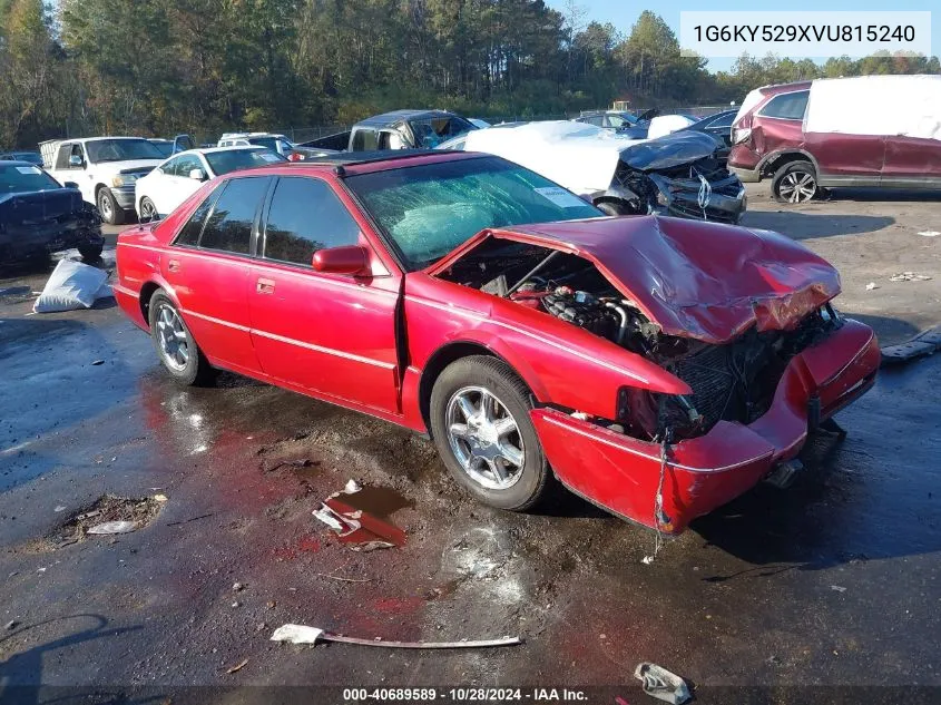 1997 Cadillac Seville Sts VIN: 1G6KY529XVU815240 Lot: 40689589