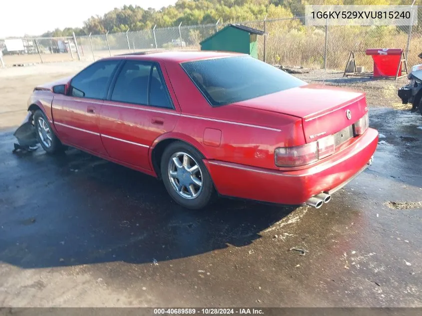 1997 Cadillac Seville Sts VIN: 1G6KY529XVU815240 Lot: 40689589