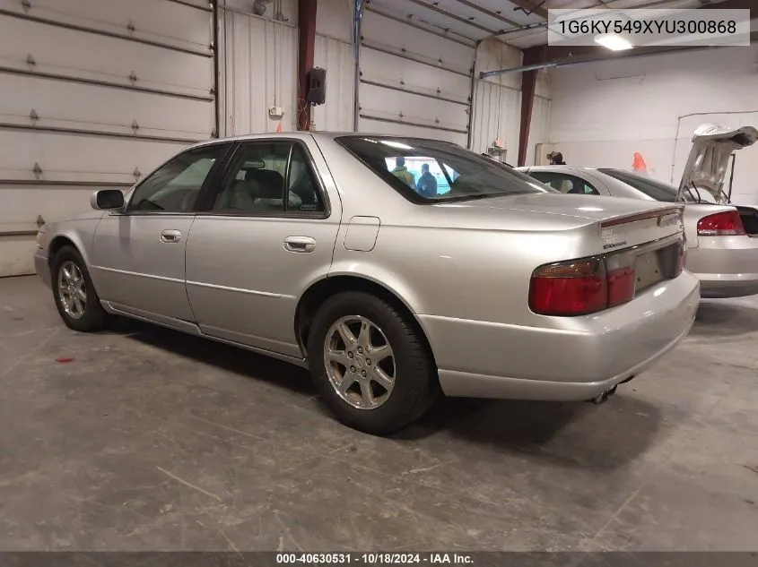 2000 Cadillac Seville Sts VIN: 1G6KY549XYU300868 Lot: 40630531