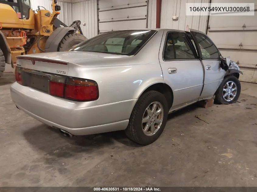 2000 Cadillac Seville Sts VIN: 1G6KY549XYU300868 Lot: 40630531