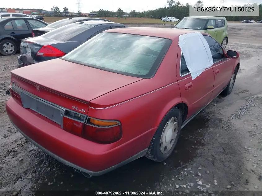 2000 Cadillac Seville Sls VIN: 1G6KS54Y7YU150629 Lot: 40792462