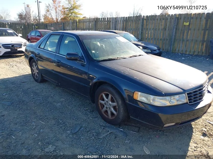 2000 Cadillac Seville Sts VIN: 1G6KY5499YU210725 Lot: 40842881