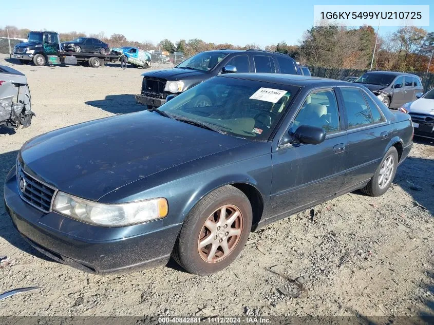 2000 Cadillac Seville Sts VIN: 1G6KY5499YU210725 Lot: 40842881