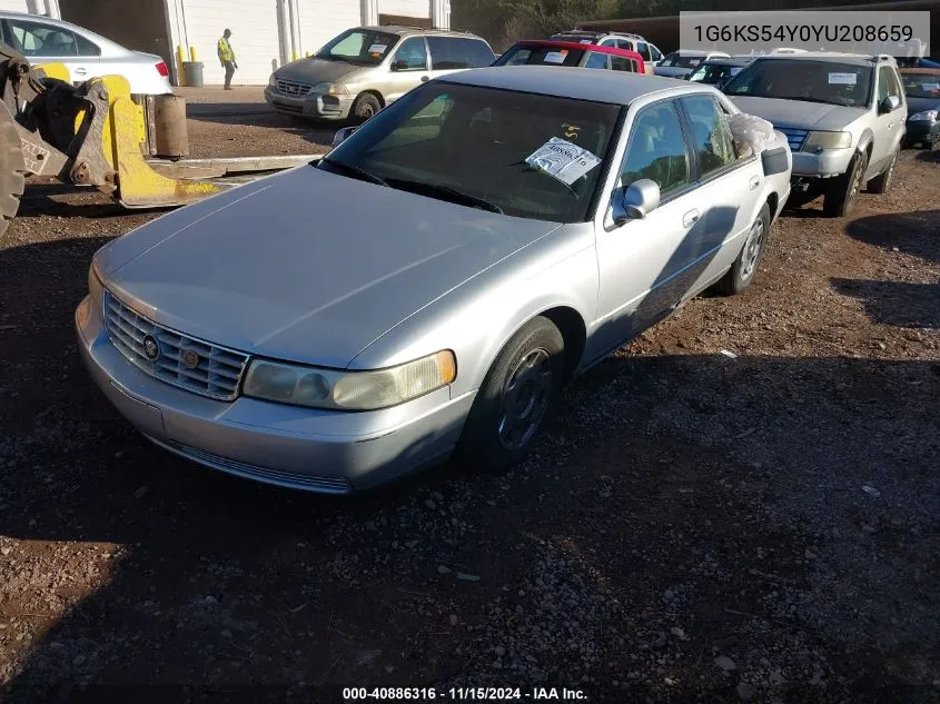 2000 Cadillac Seville Sls VIN: 1G6KS54Y0YU208659 Lot: 40886316