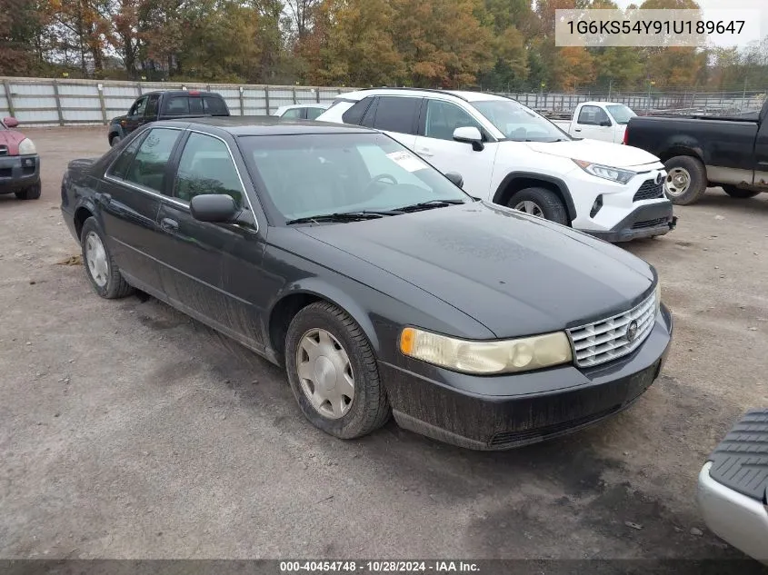 2001 Cadillac Seville Luxury Sls VIN: 1G6KS54Y91U189647 Lot: 40454748