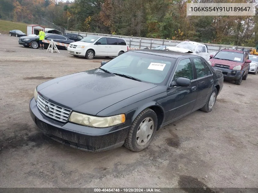 2001 Cadillac Seville Luxury Sls VIN: 1G6KS54Y91U189647 Lot: 40454748