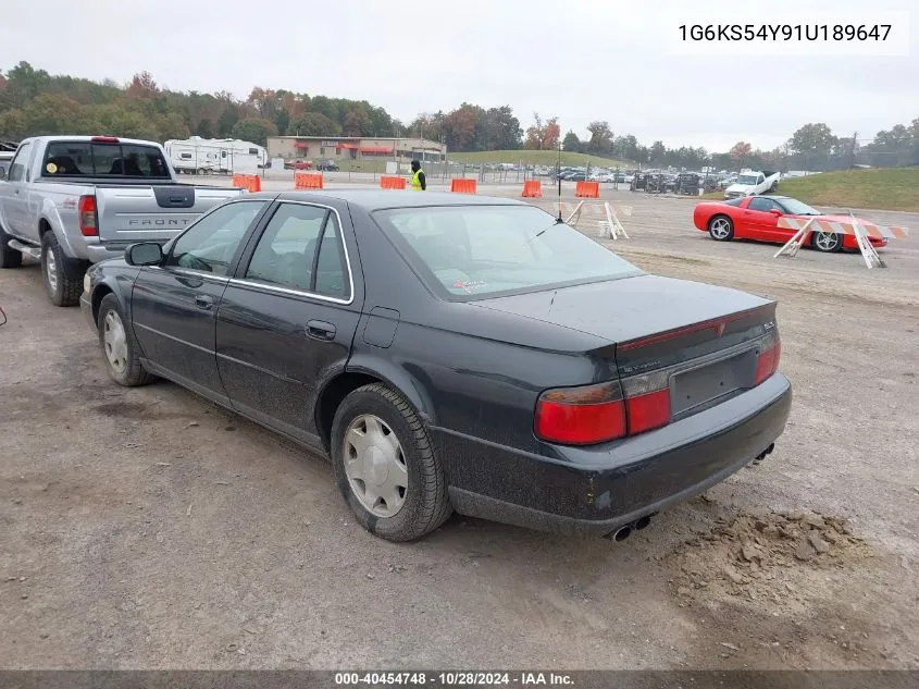 2001 Cadillac Seville Luxury Sls VIN: 1G6KS54Y91U189647 Lot: 40454748