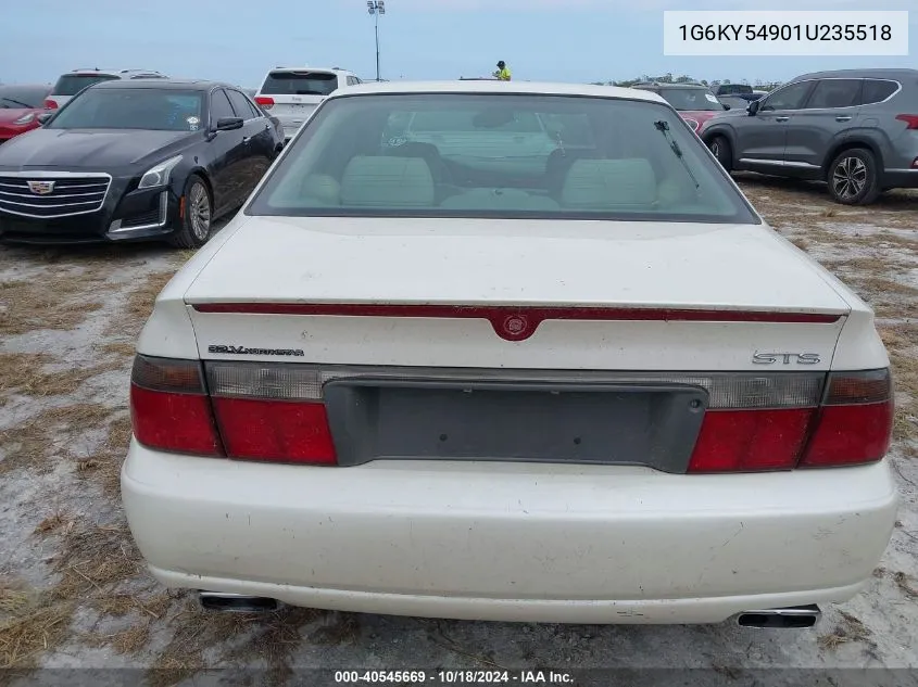 2001 Cadillac Seville Sts VIN: 1G6KY54901U235518 Lot: 40545669