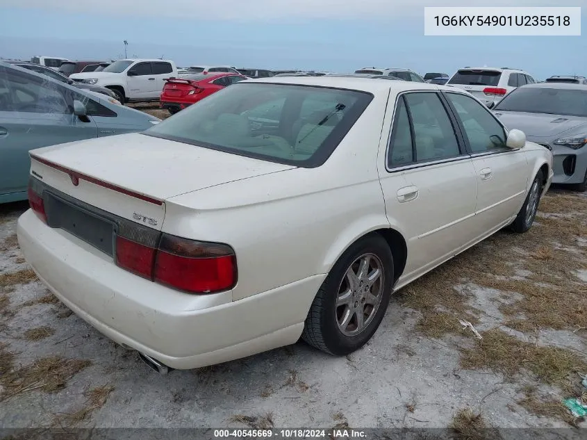 2001 Cadillac Seville Sts VIN: 1G6KY54901U235518 Lot: 40545669