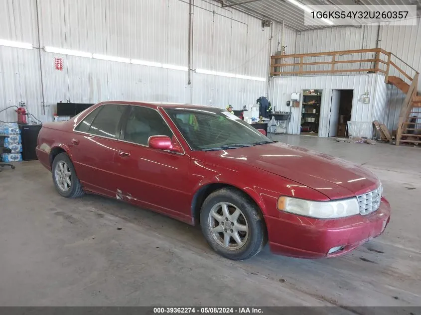 2002 Cadillac Seville Sls VIN: 1G6KS54Y32U260357 Lot: 39362274