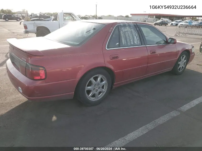 2002 Cadillac Seville Sts VIN: 1G6KY54932U236664 Lot: 40553514