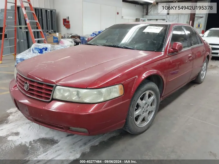 2002 Cadillac Seville Sts VIN: 1G6KY54942U195378 Lot: 40277464