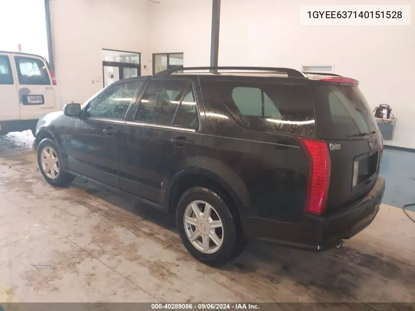 2004 Cadillac Srx Standard VIN: 1GYEE637140151528 Lot: 40289086