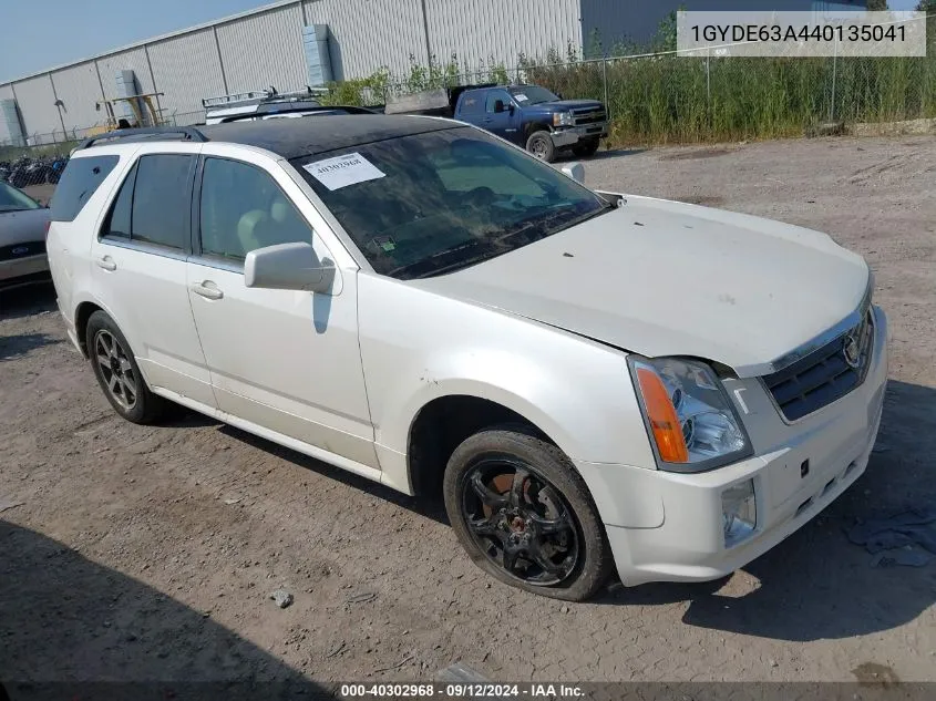 2004 Cadillac Srx V8 VIN: 1GYDE63A440135041 Lot: 40302968