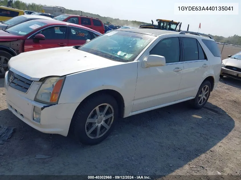 2004 Cadillac Srx V8 VIN: 1GYDE63A440135041 Lot: 40302968