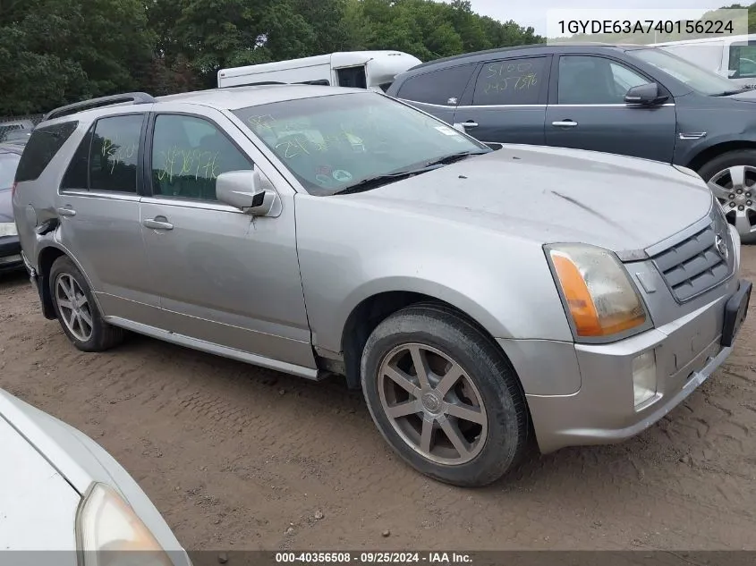 2004 Cadillac Srx V8 VIN: 1GYDE63A740156224 Lot: 40356508