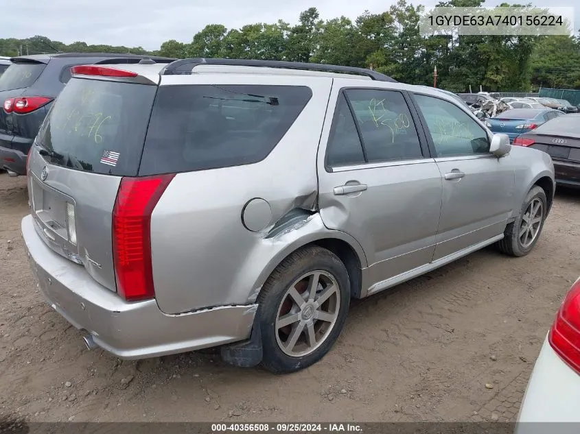 2004 Cadillac Srx V8 VIN: 1GYDE63A740156224 Lot: 40356508